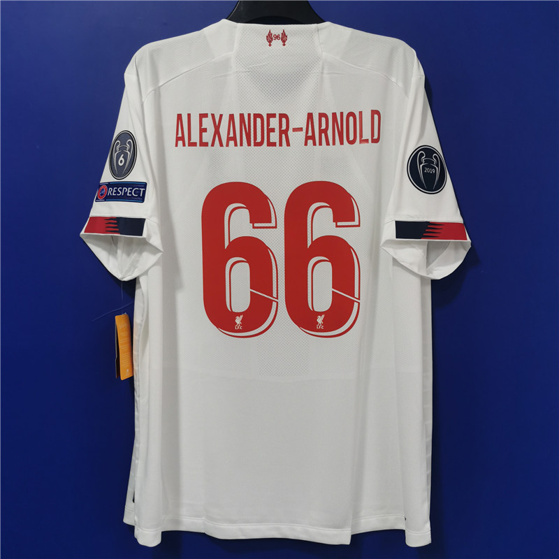 Lfc Liverpool 19/20 Away Football Jersey Champions League Edition Mt930036