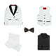 2 Tide Boy sọc ca rô Suit Set 3 Little Boy 4 trẻ em mùa thu / mùa đông Gentlemans Suit 5-Year-Old Flower Kids ăn mặc Ba mảnh.