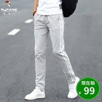 Woodpecker 2020 new summer casual pants mens loose trend thin trousers mens wild straight sports pants