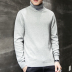 Áo len cao cổ cho nam Áo len xu hướng Hàn Quốc Áo len dệt kim nam Plus Plus nhung dài tay áo len cao cổ quần áo unisex Hàng dệt kim