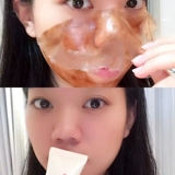 Ночная увлажняющая отрывная маска для лица от черных точек, со снежинками, образец среднего размера