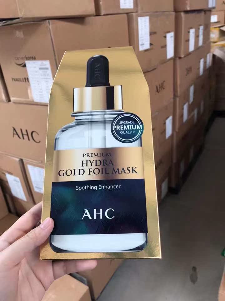 South Korea AHC New Pine 24k Gold Tin Paper Steam b5 Bouric mask