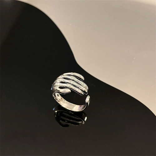 Демисезонное регулируемое кольцо в стиле хип-хоп, популярно в интернете, на указательный палец