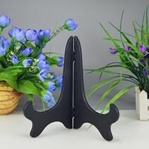  Compass stand table Photo display stand Round porcelain plate handicraft decoration base Tea cake ceramic disc bracket