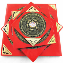  Professional feng Shui compass Hong Kong Tongsheng 8-inch comprehensive disk compass Pure copper panel precision Bakelite Luo Jingyi