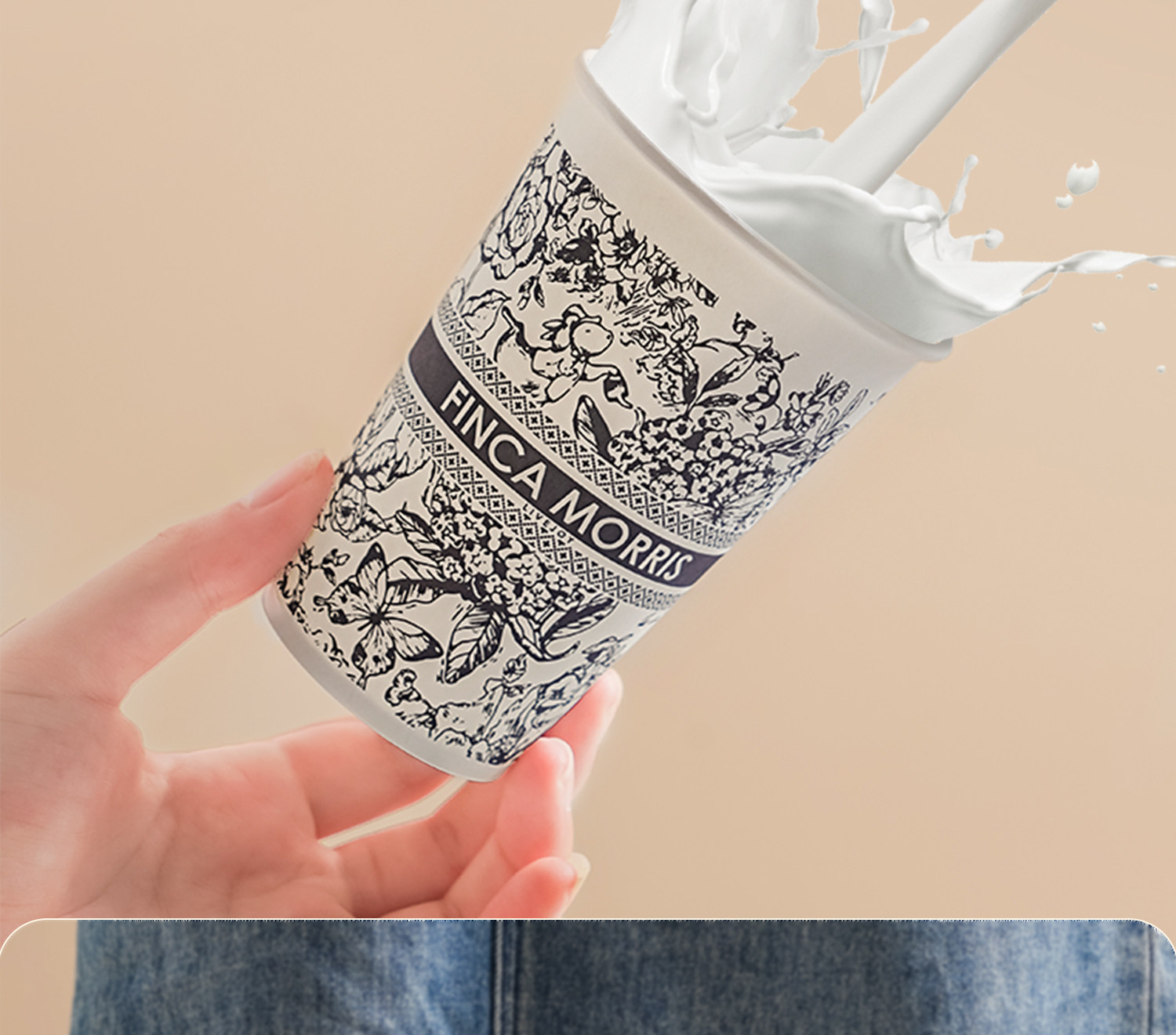  Одноразовые Бумажный стакан цветы чашка домой сгущаться Жесткий ошпаривают большой размер высокой сорт кофе пищевого чашки 