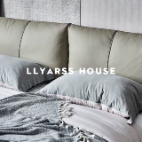 Llyarss lias/кожаная кровать/итальянский минималистский/2 метра*2 м.