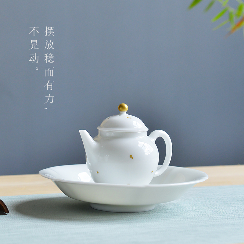 JingLan jingdezhen ceramic teapot kung fu tea set home tea teapot little teapot tea pot set