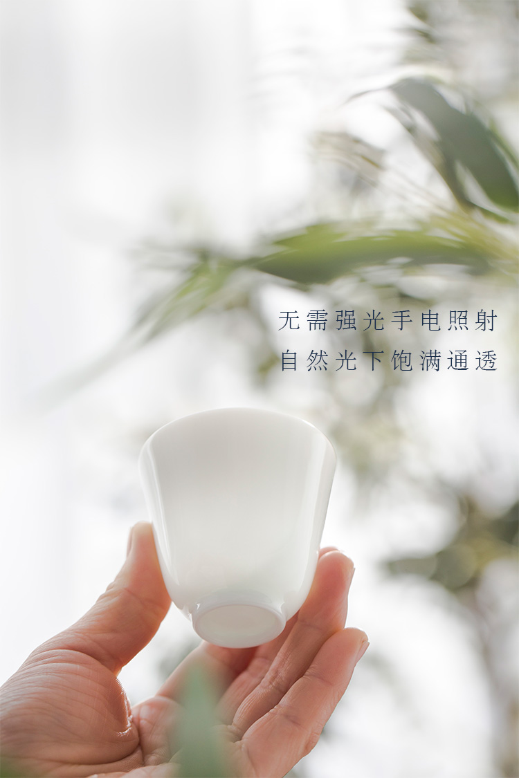 JingLan manual white porcelain of jingdezhen ceramic kung fu tea set the teapot teacup white porcelain bowl with tea, single pot of gift