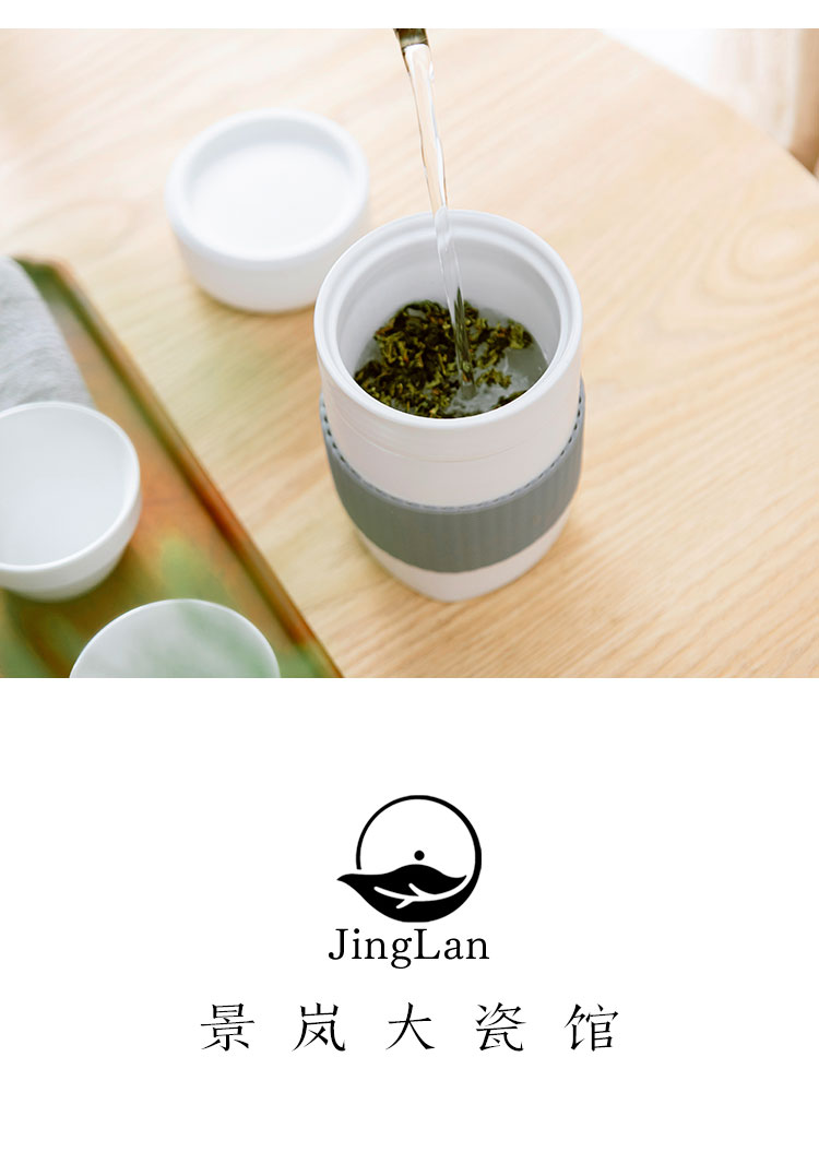 Good things portable travel tea set a crack cup pot 2 cups of jingdezhen ceramic is suing tourism kung fu tea set
