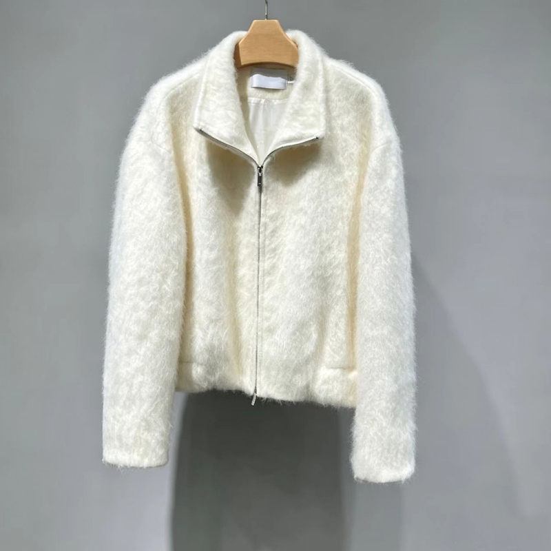 Mm Maimai 26 Winter White Wool Fleece Stand-Up Collar Fur Coat Short Woolen Jacket for Women 5Ha370561 Mm Maimai 26 Winter White Wool Fleece Stand-Up Collar Fur Coat Short Woolen Jacket for Women 5Ha370561