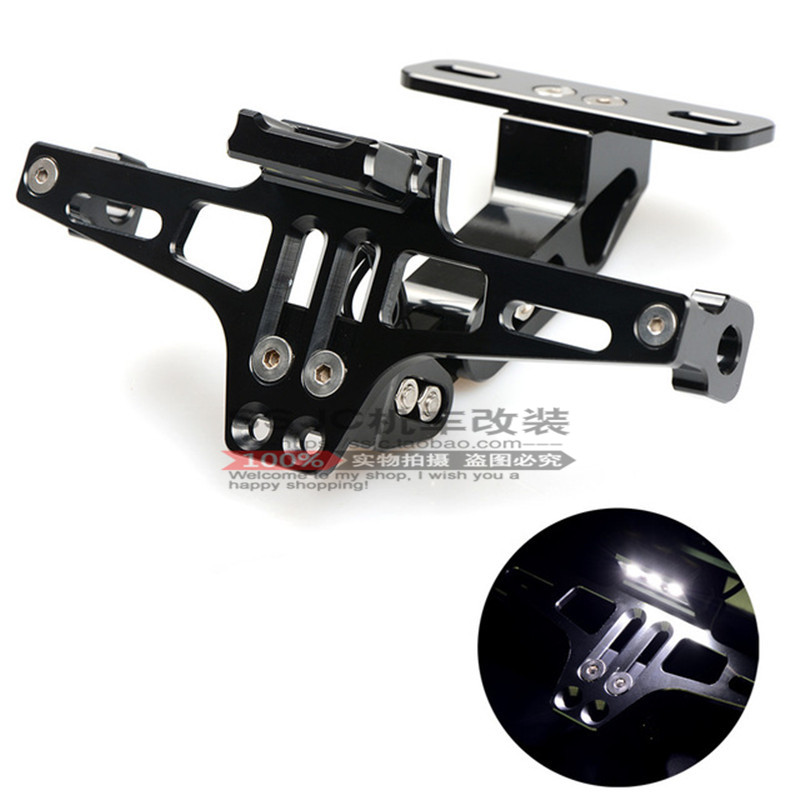 Kawasaki ER6N Z1000 Z800 2010-2016 Z800 modified CNC aluminum alloy rear plate rack short tail license plate rack