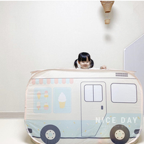 Korean ins children portable folding tent Indoor Boys and Girls indoor and outdoor House bus Game House