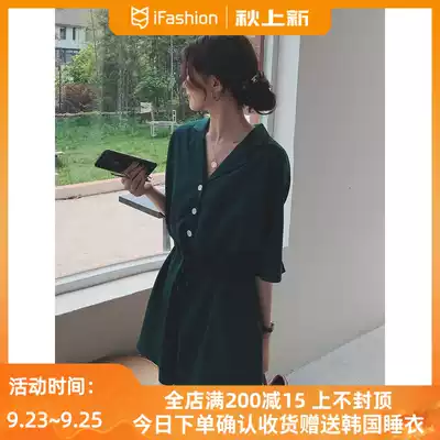 Chiffon jumpsuit women's summer new Korean thin wide leg shorts high waist slim casual temperament loose jumpsuit