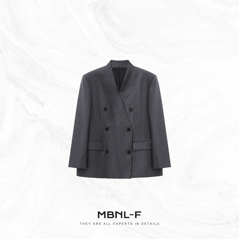 Clearance Sale "Luo Wei Suit" 100% Sheep Wool Relaxed Old Money Style Blazer Qin Lei Th-Wt833