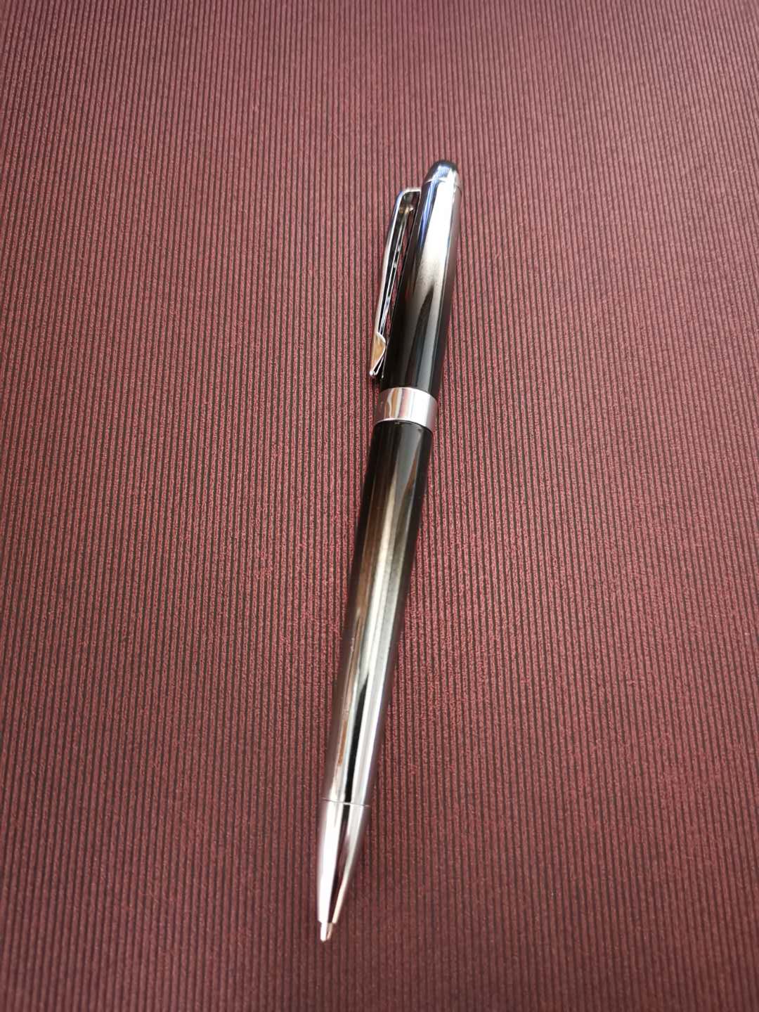 Asymptotic ~ slim capacitive head France Balmain light weight ballpoint pen black sandblasted Baozhu pen metal signature pen