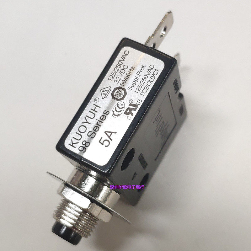 Original Taiwan KUOYUH overcurrent overload protector leakage circuit breaker 98 series 98-5A