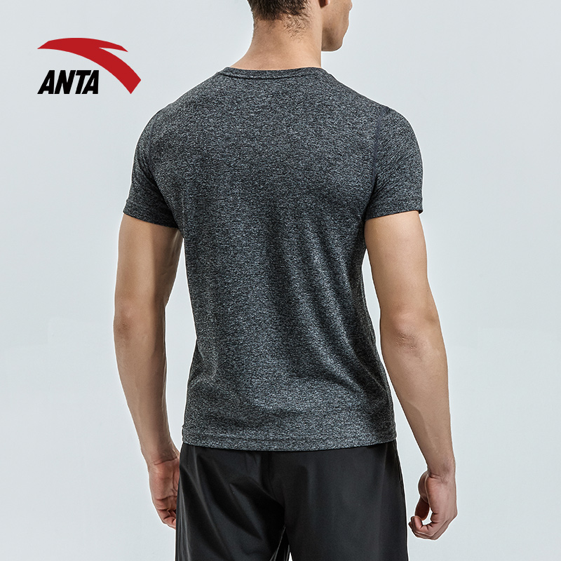 Áo thun nam tay ngắn Anta 2019 hè mới thoáng khí thoải mái luyện tập thể thao chạy sơ mi nam tay ngắn giản dị áo thun gym