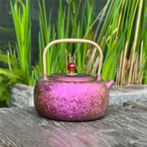 Boyou Friendly Titanium small full titanium Tibrite pot Faith red Kettle Outdoor Camping Wild Camp Teapot in the Field Boiling Kettle