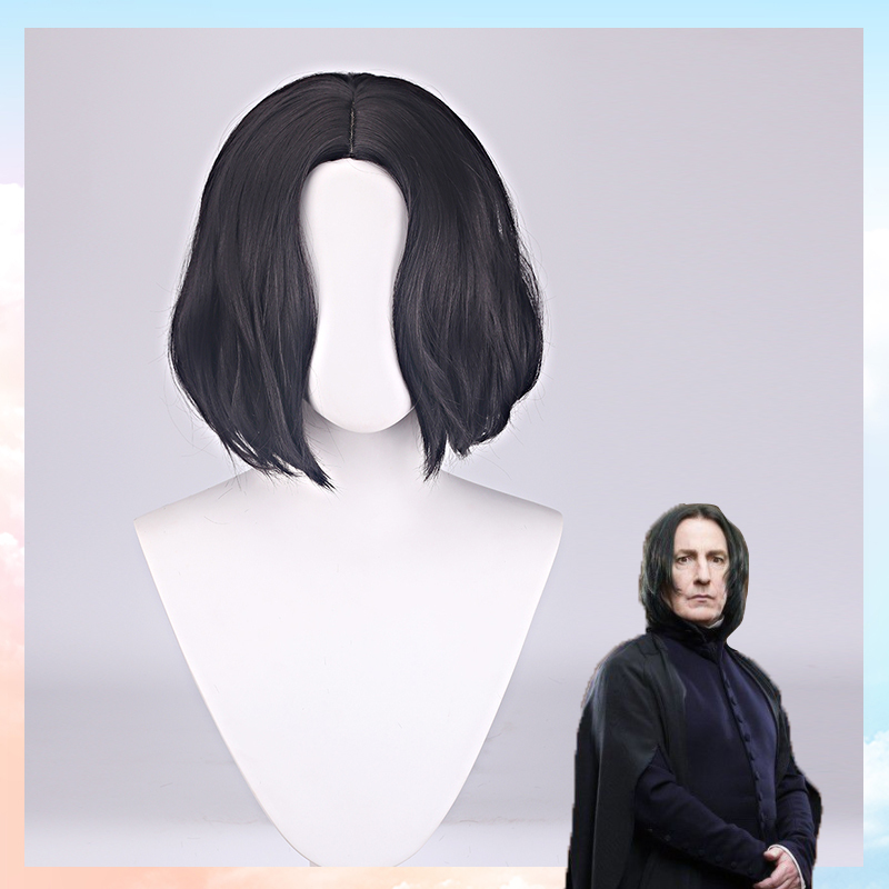 Cat Eight Harry Potter Snape Cosplay Wig Dark Magic Professor