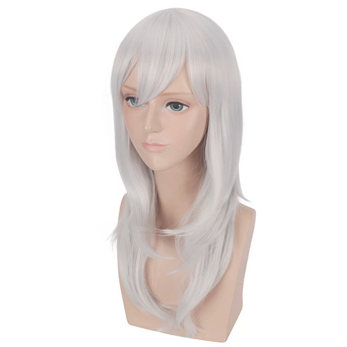 Серебристо-белый Феникс, парик, косплей
