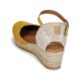 ເກີບເກີບຜູ້ຍິງ BettyLondon Sandals Wedge Heels Baotou Straw Bottom Casual Fashion High Heels Yellow Summer Style Spain