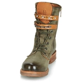 A.S.98 Женская обувь короткие ботинки кожаная ручная ручная работа khaki green 520297-101-0001