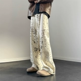 Осенние демисезонные прямые свободные джинсы, штаны для отдыха, в американском стиле, свободный прямой крой