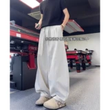 Летние спортивные штаны для отдыха, из хлопка и льна