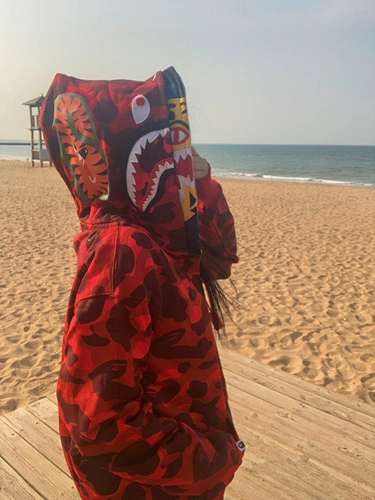 Камуфляжная акула, толстовка с капюшоном, кардиган, куртка, с вышивкой, в американском стиле