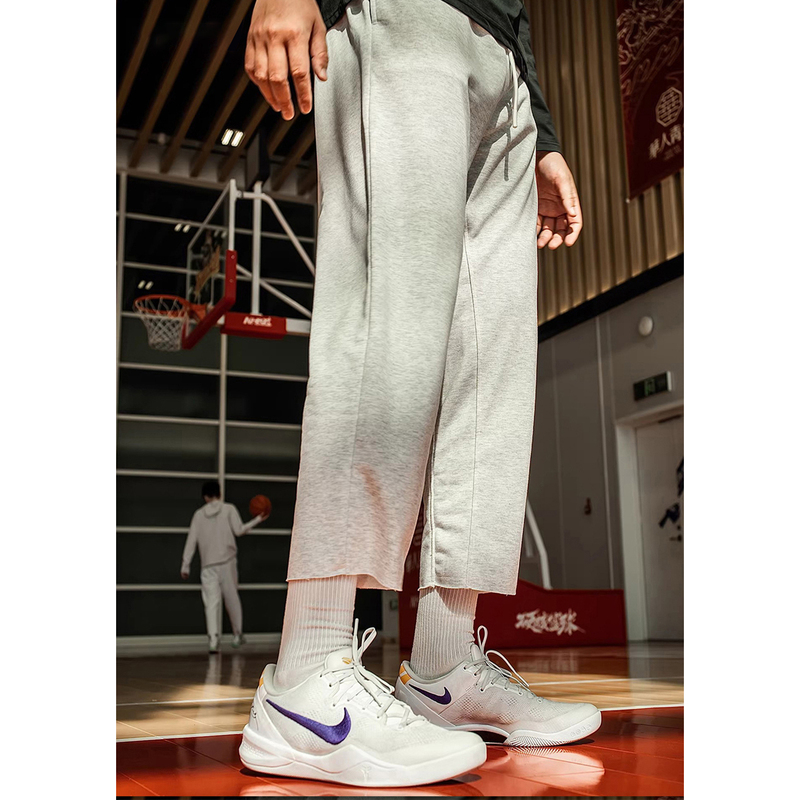 Buck's Style Cropped Pants, American Basketball Pants for Men, Spring and Summer Track and Field Training Fitness Pants, Running Sports Sweatpants