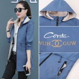 Длинная весенняя куртка, весенний плащ, средней длины, 2021 года, тренд сезона, большой размер, подходит для полных девушек