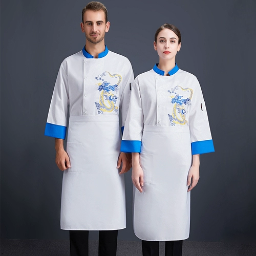 Демисезонный лонгслив для работы, пуховик, китайский стиль, с вышивкой