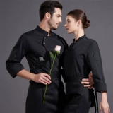 Шеф-повар отеля для мужчин с длинным рукавом осенью и зимняя одежда сгущенная чистая белая кухня