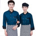 Khách sạn Chef Quần áo bảo hộ lao động dài tay mùa thu và mùa đông Đầu bếp dài tay dày mùa đông đỏ đen bảy tay áo đồ bộ kiểu đẹp 2021 Bộ đồ