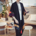 Áo khoác chống nắng phong cách Trung Quốc áo choàng cotton và áo choàng lanh Phong cách Trung Quốc Tang phù hợp với Hanfu nam mùa xuân và mùa hè quốc phục áo choàng đồ bộ nam Trang phục dân tộc