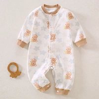 Звездный медведь [5a антибактериальная кость без костей] хлопок закрытая промежность 6021