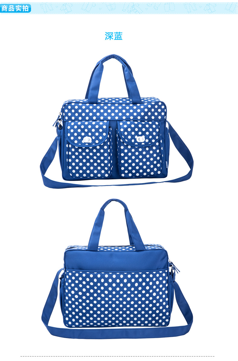 Beibei Yi Mummy túi công suất lớn túi mẹ chéo chéo đa chức năng nhẹ mẹ và bé Túi xác ướp 161Y034 túi xách mẹ và bé