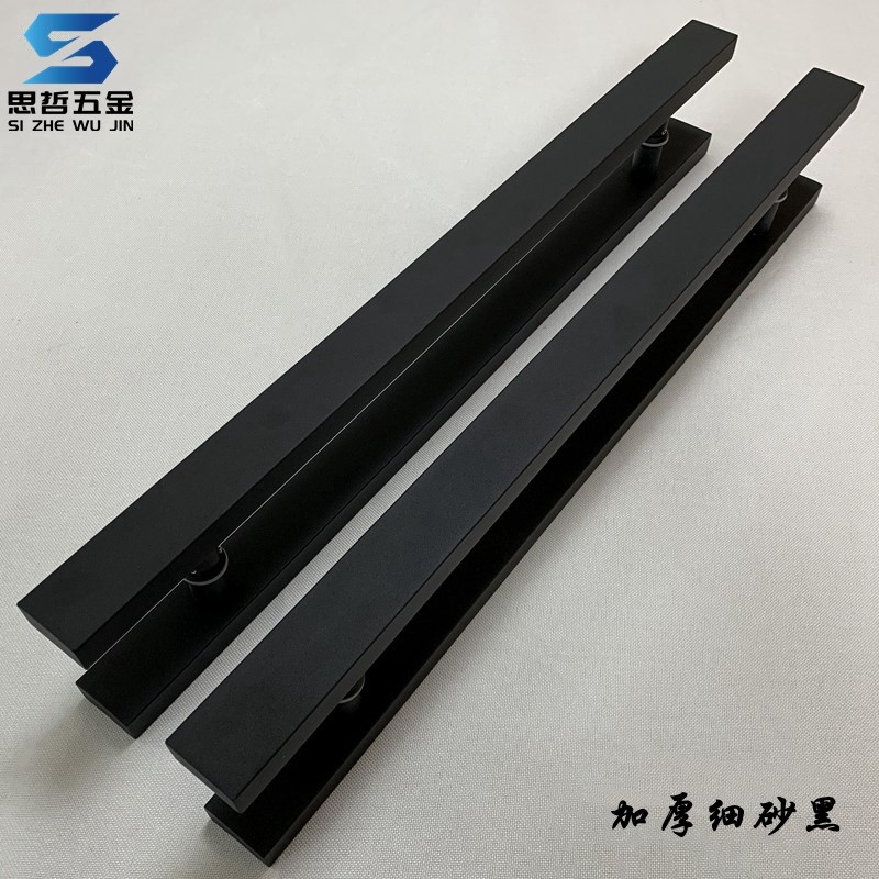 Spot glass door handle stainless steel door handle pull door door handle with frame door handle black