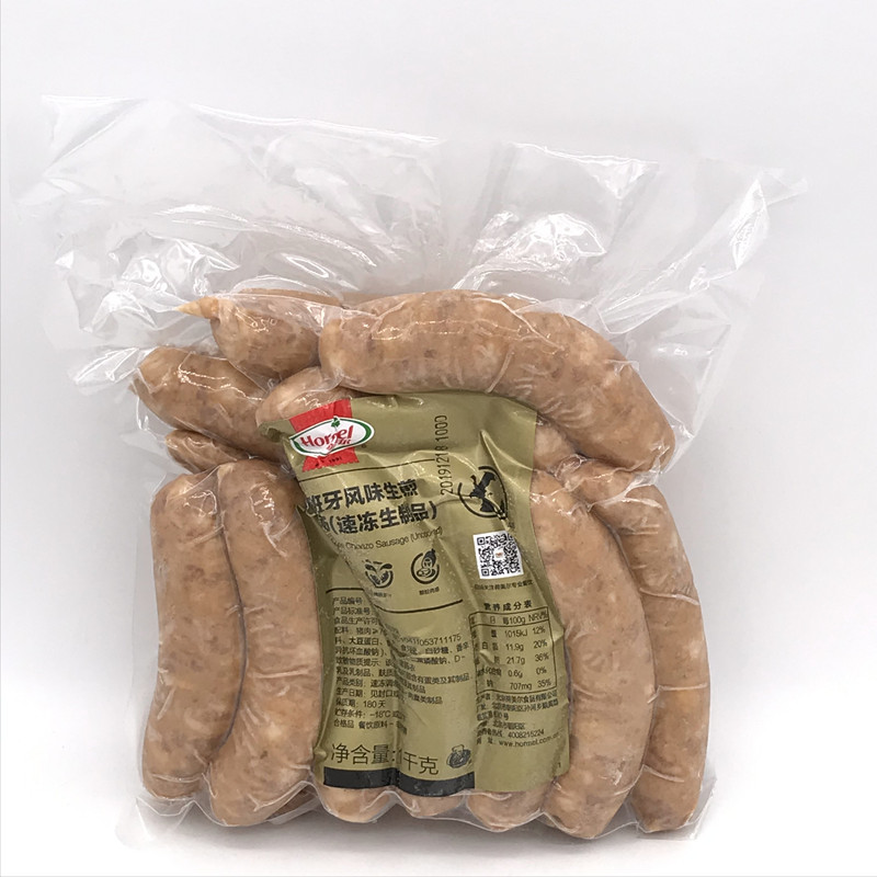 Lotus Spanish flavored raw frying sausage 1kg about 17 grilled pizza barbecue Fried Vegetable Pinch Burger