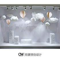 OM original spring scene beauty Chen display layout Net red womens clothing store cloud decoration window decoration props
