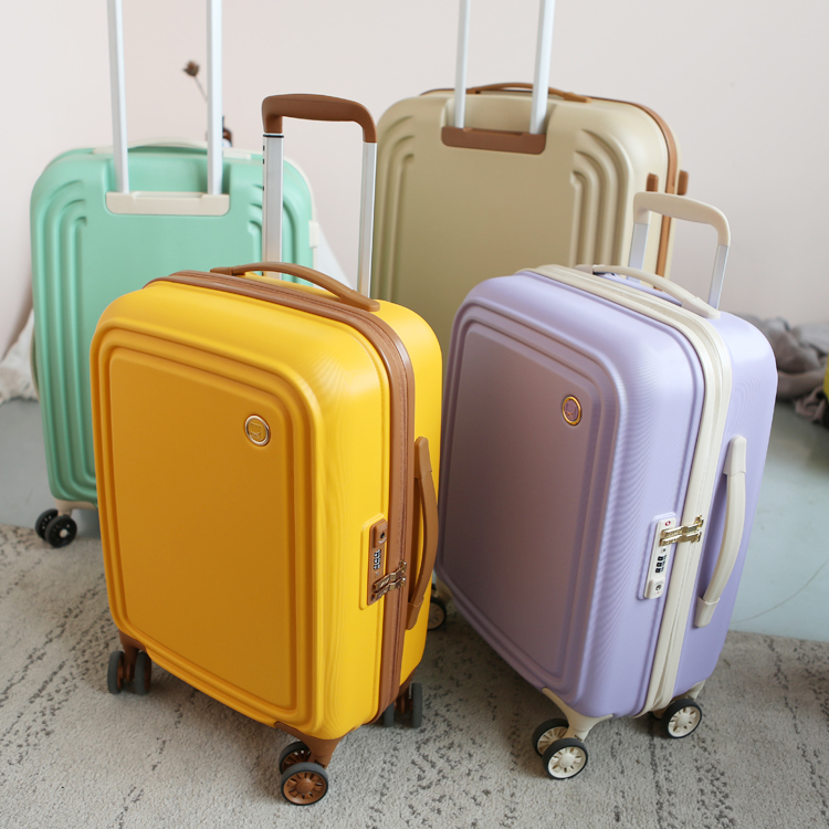 Export Japan retro suitcase PC material men's and women's suitcase mute universal wheel trolley case 20 inch boarding case