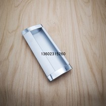 Concealed drawer handle Modern space aluminum embedded sliding door slotted embedded aluminum alloy buckle hand opening 102X37