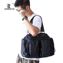 XINRAN  ZJ mens large capacity single shoulder inclined satchel waterproof bag for men with big bag travel casual travel bag
