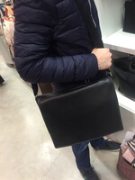 Le tanneur Men's leather briefcase crossbody