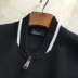 Áo len nam cổ đơn của Anh áo thun cổ chữ V mùa thu và mùa đông - Hàng dệt kim
