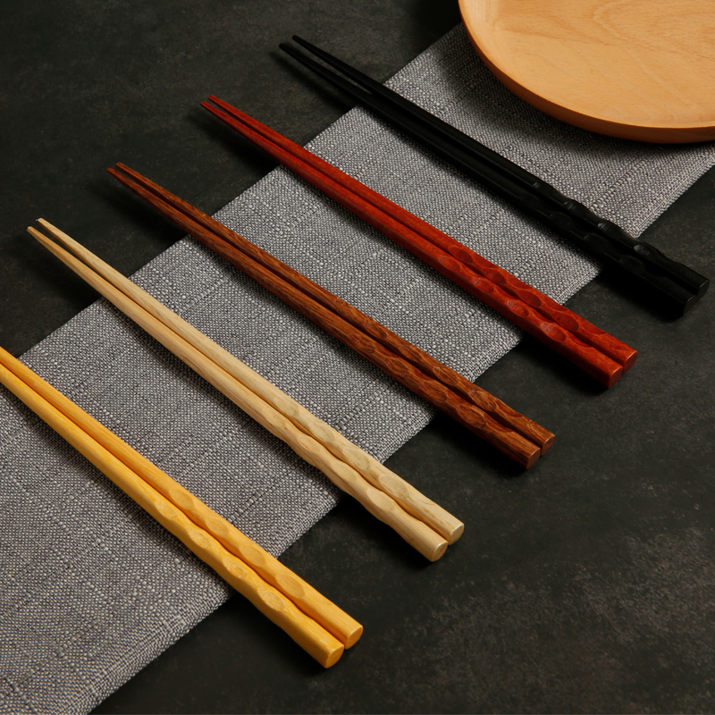 Zuiyan Workshop Log Natural Environmental Health Craft Chopsticks Square Head Chopstick Tip One Person One Color Five Color Set Zuiyan Workshop Log Natural Environmental Health Craft Chopsticks Square Head Chopstick Tip One Person One Color Five Color Set