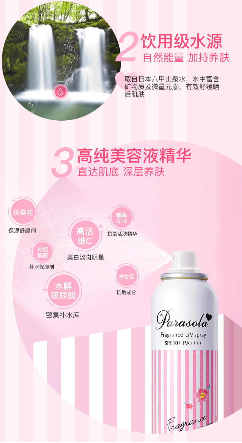 TOP1 日本 naris 防水防晒喷雾 80ml 3秒成膜 补水保湿 图12