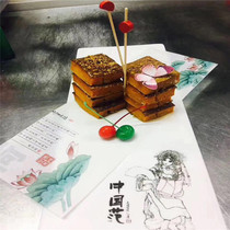 Jing vegetable printing mat paper 50 sheets of kraft paper mat paper jam painting dish decoration paper box edible mat paper