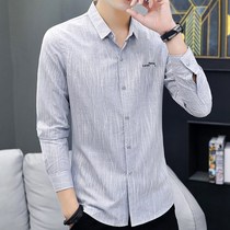 2022 New autumn men's shirt long-sleeved shirt boys' coat casual clothes spring and autumn men's clothing